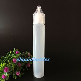 1500Pcs/Lot 30ml E Bottle eliquid bottles 1OZ Dropper Plastic Empty Pen Style Bottle with Clear Cap