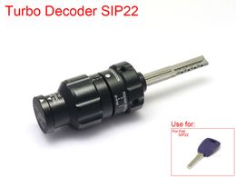 Decodificador turbo para carro Fiat SIP22 Porta de carro aberta Conjunto de gazua para fechadura Ferramenta de serralheiro