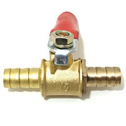 10x 1//4/" In-Line 90 Degree Fuel Gas Shut-Off Cut-Off Valves Motorcycle Bulk