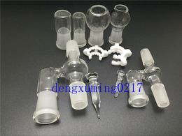 Reclaim Ash Catcher 14.4mm 18.8mm Male Joint Glass Adapter With Keck Clip Oil Bowl Reclaimer For Glass Bong Oil Rig