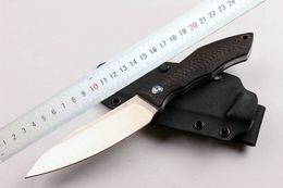 Custom Knives - Fixed blade knife D2 Satin Finish blade Carbon Fibre handle knives Outdoor hunting knives With Kydex