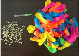 50bag/lot Bunch Water Balloons Magic water balloons of refill bags balloons+Seals o-rings+pipe set magic balloons kit 1bag =120 balloons