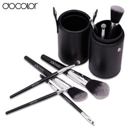 Docolor Makeup Brushing Brush Set 8 Pcs Soft Synthetic Professional Cosmetic Makeup Foundation Powder Blush Eyeliner Brushes