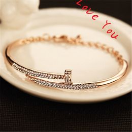 New style Korean brand luxury new women punk style bracelet high-end zircon charm bracelet fashion bracelet Jewellery accessories