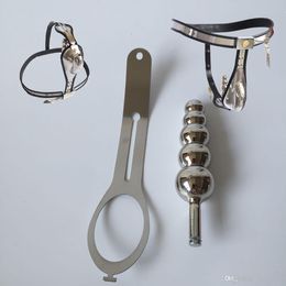 2022 Chastity Devices Male Model-T Curve Waist Adjustable Stainless Steel Belt Vaginal Plug For Women Device For Sex