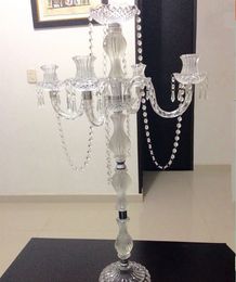 celar acrylic Wedding centerpieces, Candle holders, candelabra, Candle flower stands