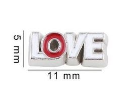 20PCS/lot LOVE Letter Floating Locket Charms Fit For Glass Magnetic Memory Floating Locket Pendant Jewelrys Making