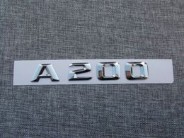 A 200 Number Letters Trunk Emblem Decal Sticker for Mercedes Benz A Class A200