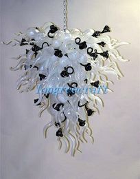 Ceiling Lights Mouth Blown 110v/120v LED Bulbs Special Finely Glass Handicraft Modern Art Crystal Chandelier