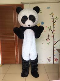 High Quality cartoon character adult Panda Mascot Costume for sale,fancy dress mascot costume for party free shipping