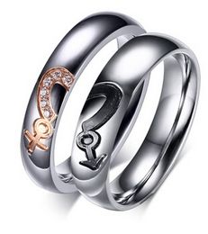Stainless Steel Rings For Couple Wedding Party Gift Korean Style New Fashion Boy Girl Men Women Jewellery