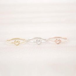 10 PCS/lot Heart Knot Ring Everyday Jewellery infinity Ring Adjustable Ring for the female, wholesale package mailed free of charge