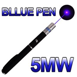 Laser Pointer Pen Blue Light Laser Pen 5mW 405nm Beam For SOS Mounting Night Hunting Teaching Xmas Gift Opp Package Wholesales 50pcs/lot