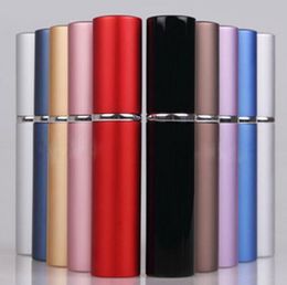 6ml Mini Portable Refillable Perfume Atomizer Colourful Spray Bottle Empty Perfume Bottles Aluminium Anodized Compact Perfume Atomiser