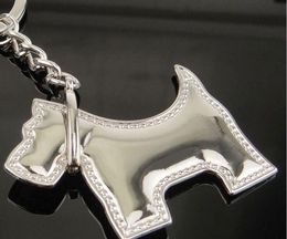 metal alloy wedding Favour animal doohickey key ring zinc Scottish Terrier Dog Keychain keyring pendent key holder