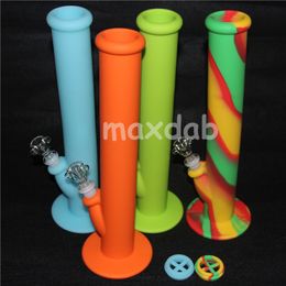 hookahs Silicone Water pipes High quality unbreakable pipe for smoking dry herb bong and Durable USA free dhl