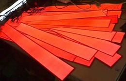 Red Colour EL Strip 1*100cm EL Foil With 3V Battery