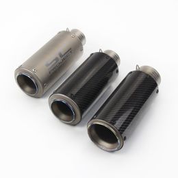 SC Universal 51 mm 60.5 mm Motorcycle Exhaust Motorcycle Exhaust Pipe Carbon Fibre Pipe Slip On Dirt Street Bike