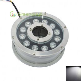 DC24V LED Fountain Light 12W Park Lights RGB Underwater Pool Lighting Stainless Steel LED Spotlight LED In ground Lamp