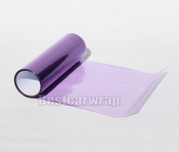 2 Roll / Lot Purple Headlight Film Tint Taillight / Motorbike Rear Lamp Tinting Film Foil SELF ADHEISVE Size 0.3x10m/ Roll