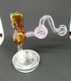 Beautiful football glass pot, wholesale hookah accessories, Glass pipes Glass bubbler oil rig bongs, Colour random de