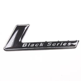 1pcs Aluminium Black Series sticker Emblem for W204 W203 W211 W207 W219 Auto car For AMG badge249s