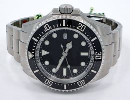 Men/Women Watches Rolx seller Luxury 44mm SEA-DWELLER Ceramic Bezel Steel Clasp 116660 Automatic Black Sport