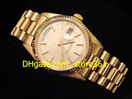 free shipping Automatic Movement MENS 18K GOLD DAY DATE PRESIDENT W/ SILVER DIAL 025