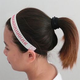 Fashion Leather Headband Softball Baseball Hair Bands For Women Elastic Head Wrap Headwear Girls Hair Accessories