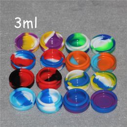 wholesale Boxes silicone Wax Containers 3ml 5ml 7ml small Silicon containers jar dabber tool storage oil Jars Concentrate Case for dab rigs