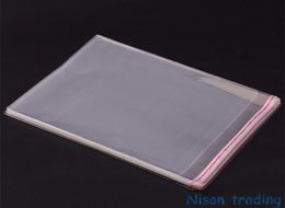 Retail 18*26cm 200pcs/pack Self Adhesive Seal OPP bag-lucency folder packing poly bags, clear food pouch with glue tape