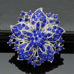 Diamond Brooch Crystal Flowers Bauhinia Brooches Pins Boutonniere Stick Corsages Scarf Clips Wedding Brooch fashion Jewellery will and sandy