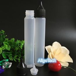 Hot Sale Wide MOuth Plastic PE Pen Bottles 30ml with Childproof Cap Wide Tip For E-liquid E-juice Shape Bottles Free Ship