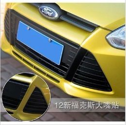 ford headlights Canada - 2013 Car modification carbon fiber stickers decoration accessories film for headlights for ford focus N-348