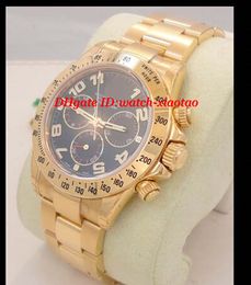 Luxury Watches MENS 18K EVEROSE GOLD PINK CHAMPAGNE BLACK BEZEL #116515LN 40MM Mechanical Fashion Brand Men's Wristwatch