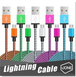 Micro USB Cables Nylon braided Copper Charger Sync Data Cable Cord for Andriod Smart Phone samsung galaxy S7 edge S6 S4