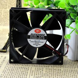 Original authentic SUPERRED CHA9212FL-O 12V (E) 0.50A 92*92*25MM 3 wire chassis cooling fan