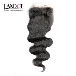 Cambodian Silk Base Closures Body Wave Grade 7A Human Hair Top Lace Closures Free/Middle/3 Part Natural Colour Dyeable Hidden Knots 4x4Inch