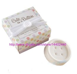 500pcs Cute as a Button Scented Button Soap Round Christening Baby Shower Party Wedding Gift Favors Favor