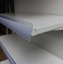 L90cm H 45cm Store warehouse Shelf data strip price clip label scan holder strip shelf channel clip cover price sign holder