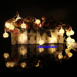 2016 New battery Warm White Silver Ball string lights,2M 20 LED, for bedroom,Garden,Wedding,Christmas Decoration