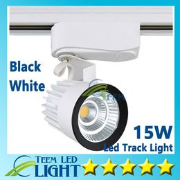 CE RoHS LED lights Wholesale Retail 15W COB Led Track Light Spot Wall Lamp,Soptlight Tracking led AC 85-265V lighting Free shipping