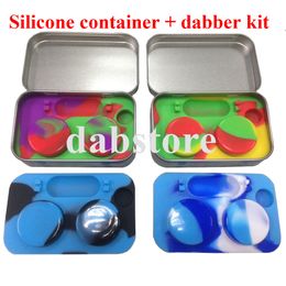 Nonstick Wax Containers silicone box 5ml Silicon container Non-stick food grade wax jars dab storage jar dhl free