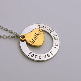 Forever In My Heart Pendant Necklaces Letter Family Member Grandpa Uncle Aunt Mom Dad For Women Fashion Jewellery 3082 8050