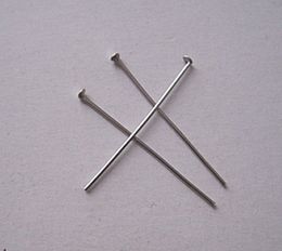 200pcs/Lot 30mm/35mm silver Stainless steel flat Head Pin Earring Craft Jewelry Making Pins Needle DIY Jewelry Finding & Components