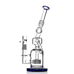 Novelty design recycler gass bong glass water pipe for smoking use with 13 inches 18mm male joint