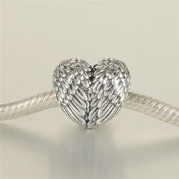 -Las plumas angelicales del encanto S925, la joyería de plata esterlina se adapta a la pulsera de estilo Pandora y el collar 791751