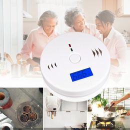 Home Security 85dB Warning High Sensitive LCD Photoelectric Independent CO Gas Sensor Carbon Monoxide Poisoning Alarm Detector Home Safety