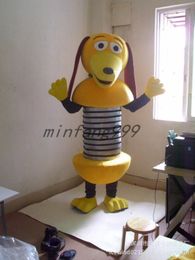 -A versão mais recente de Slinky dog ​​mascot Costume suit hot sale, free shipping.Halloween and Christmas Party fancy dress