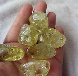 6 pcs beautiful NATURAL CITRINE original stone Larger Particles citrine Quartz Crystal gravel stone Specime healing